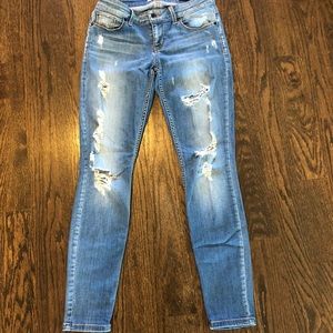 GUESS
Power Low-Rise Distressed Skinny Jeans